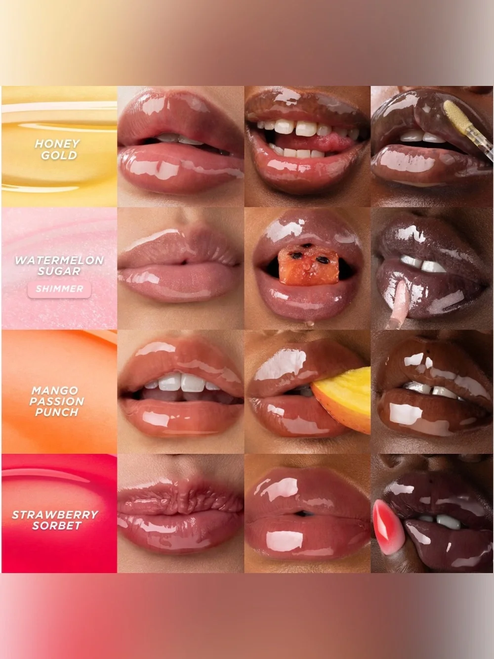 Gisou Honey Infused Lip Oil - Strawberry Sorbet (Pink) BNIB
